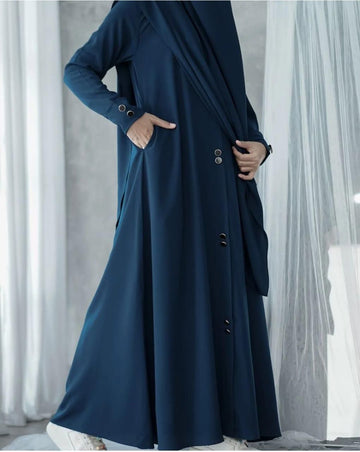 Georgette Full Abaya with Stoller - 1 Pc Classic Design