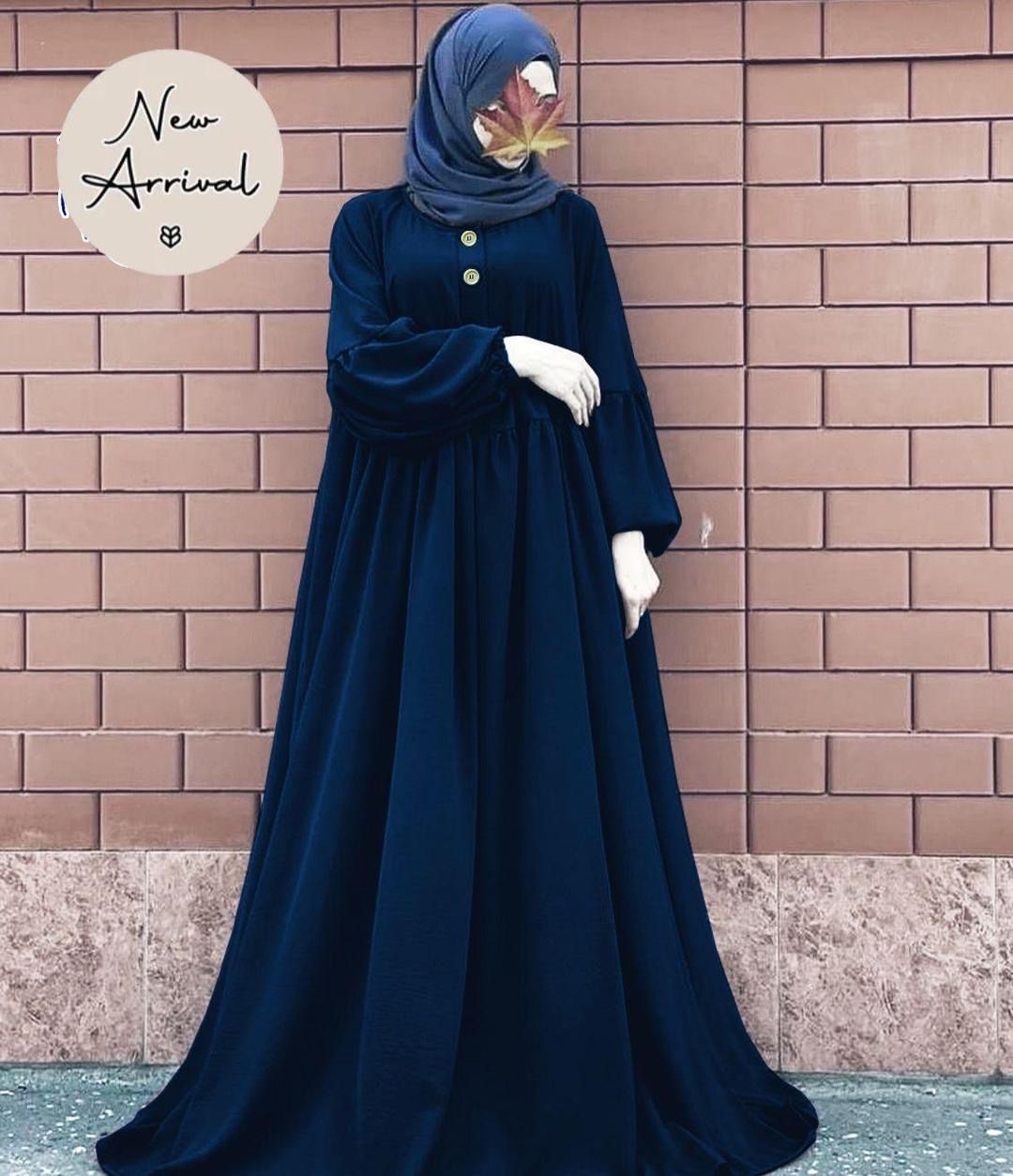 Elegant Georgette Full Abaya - 1 Pc Classic Style